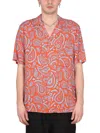 Marcelo Burlon County Of Milan Marcelo Burlon Paisley Hawaii Shirt In Rosso