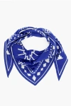 MARCELO BURLON COUNTY OF MILAN PAISLEY PATTERNED TRIANGLE SCARF