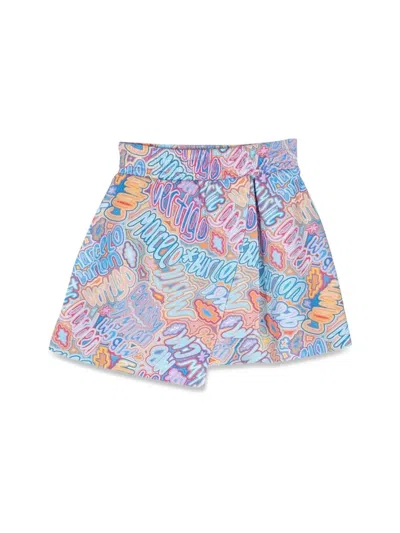 Marcelo Burlon County Of Milan Kids' Panel Sweatskirt In Multicolour