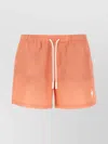 Marcelo Burlon County Of Milan Peach Polyester Swim Shorts In Orange