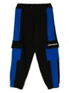 Marcelo Burlon County Of Milan Pixel Logo-print Panelled Track Pants In Black