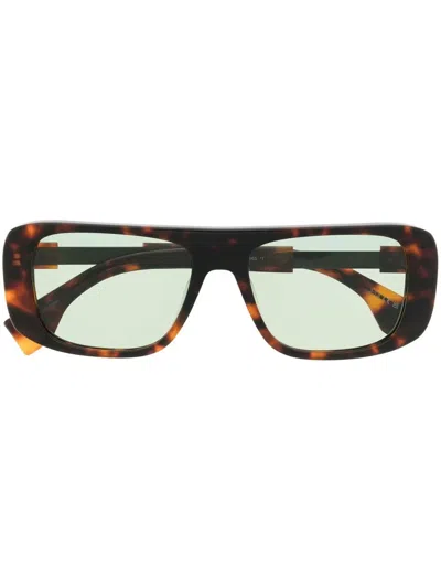 Marcelo Burlon County Of Milan Polygala Tortoiseshell Sunglasses In Braun