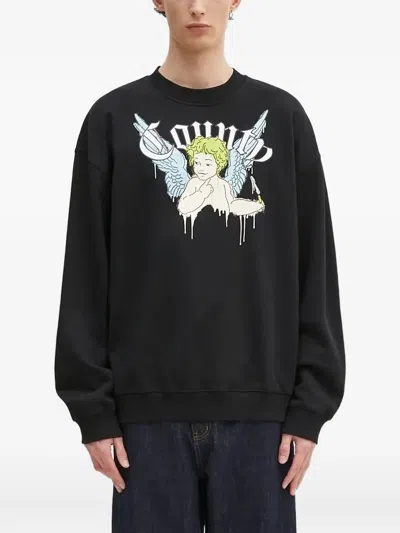 Marcelo Burlon County Of Milan Print Sweatshirt In Black