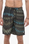 Marcelo Burlon County Of Milan Marcelo Burlon Logo Print Boxer Swimsuit