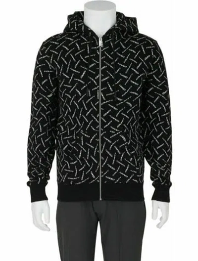 Pre-owned Marcelo Burlon County Of Milan Printed Hoodie W/ Tags In Black