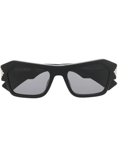 Marcelo Burlon County Of Milan Cardo Rectangle-frame Sunglasses In Black