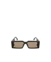 Marcelo Burlon County Of Milan Rectangular Sunglasses In Nude