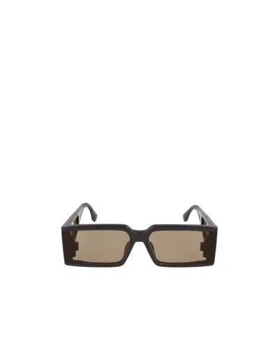 Marcelo Burlon County Of Milan Rectangular Sunglasses In Nude