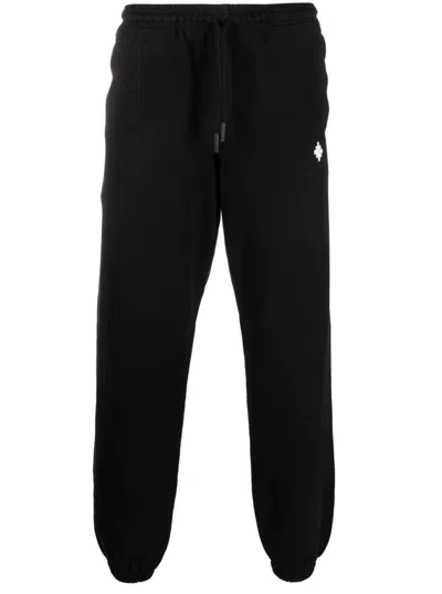 MARCELO BURLON COUNTY OF MILAN RELAXED FIT BLACK SWEATPANTS