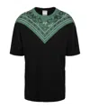 Marcelo Burlon County Of Milan Scarf Printed T-shirt In Black