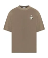 Marcelo Burlon County Of Milan Graphic Printed Crewneck T-shirt In Gray