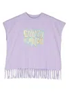 Marcelo Burlon County Of Milan Slogan-print Cotton T-shirt In Purple