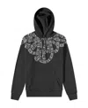 Marcelo Burlon County Of Milan Snake Wings Cotton Hoodie In Black