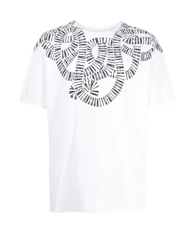 MARCELO BURLON COUNTY OF MILAN SNAKE WINGS-PRINT COTTON T-SHIRT