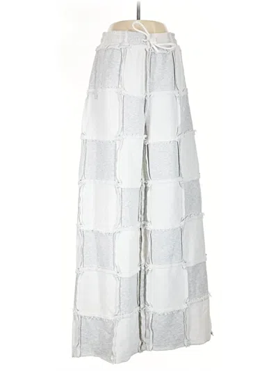 Pre-owned Marcelo Burlon County Of Milan Snow Pants With Bib In Silver