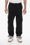Marcelo Burlon County Of Milan Solid Color Cargo Sweatpants With Contrasting Embroidery