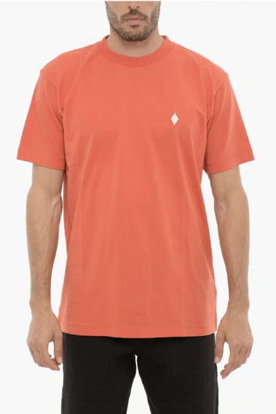 Marcelo Burlon County Of Milan Cross Cotton T-shirt In Orange