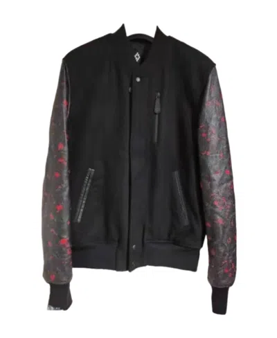 Marcelo Burlon County Of Milan Spliced Casual Jacket In Black
