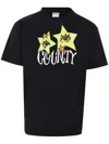 Marcelo Burlon County Of Milan Star Eyes T-shirt In Schwarz