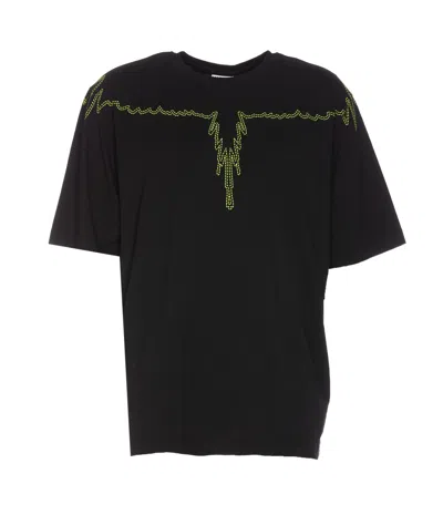 Marcelo Burlon County Of Milan Stitch Wings Over T-shirt In Black