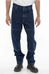 Marcelo Burlon County Of Milan Straight Leg Regular Fit Jeans With Visible Stitching 21cm