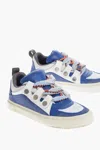 Marcelo Burlon County Of Milan Ticinella Leather And Suede Sneakers In Blue