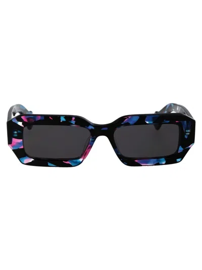 Marcelo Burlon County Of Milan Sunglasses In 4207 Havana Blue