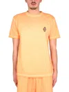 Marcelo Burlon County Of Milan Marcelo Burlon Sunset Cross T Shirt In Orange Red