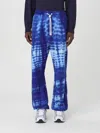 Marcelo Burlon County Of Milan Multicolor Cotton Oversize Joggers In Blue