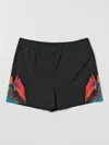 Marcelo Burlon County Of Milan Black Sunset Wings Shorts In Black