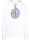 Marcelo Burlon County Of Milan Swirl-print Cotton Hoodie In White