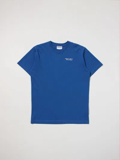 Marcelo Burlon County Of Milan Kids' County Of Milan T-shirt In Cotton With Logo In Blue