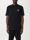 Marcelo Burlon County Of Milan Vintage-effect Snake Print T-shirt In Black