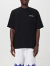 Marcelo Burlon County Of Milan Tempera Cross Cotton T-shirt In Black