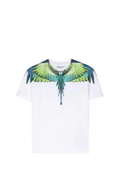 Marcelo Burlon County Of Milan Kids' T-shirt With Print In White