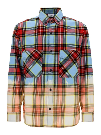 Marcelo Burlon County Of Milan Tartan Shirt In Multicolour