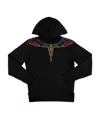Marcelo Burlon County Of Milan Teen Wings Print Hoodie In Black