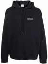 Marcelo Burlon County Of Milan Tempera Cross Cotton Hoodie In Black