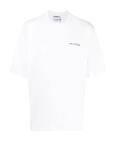 Marcelo Burlon County Of Milan Marcelo Burlon Tempera Cross Print T-shirt In White