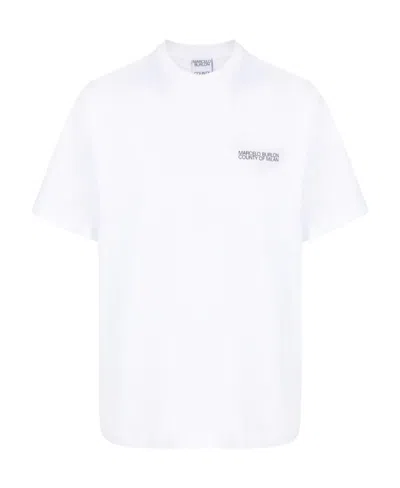 MARCELO BURLON COUNTY OF MILAN MARCELO BURLON COUNTY OF MILAN TEMPERA CROSS CREWNECK T-SHIRT