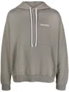 Marcelo Burlon County Of Milan Tempera Cross-print Pullover Hoodie In Green