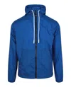 Marcelo Burlon County Of Milan Marcelo Burlon Cross Print Windbreaker Jacket In Blue