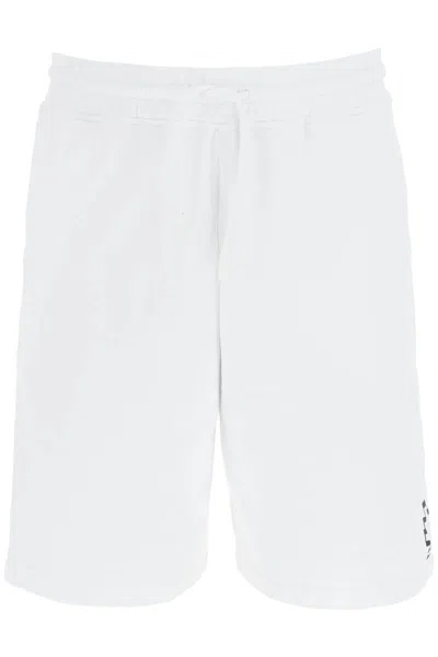 Marcelo Burlon County Of Milan Tempera Sweatshorts In White