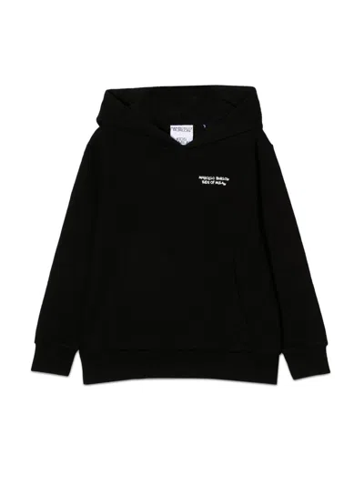 Marcelo Burlon County Of Milan Mini Wings Hoodie For Boys In Black