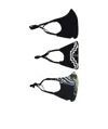 Marcelo Burlon County Of Milan Three-pack Face Mask Set In Black