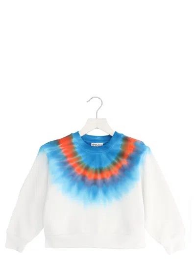 Marcelo Burlon County Of Milan Kids' Sweatshirt With Tie-dye Print In White
