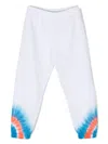 Marcelo Burlon County Of Milan Tie-dye Cotton Trousers In White