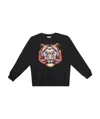 Marcelo Burlon County Of Milan Tiger-motif Cotton Sweatshirt In Black