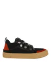 Marcelo Burlon County Of Milan Marcelo Burlon Man Sneakers Black Size 8 Leather, Textile Fibers In Black