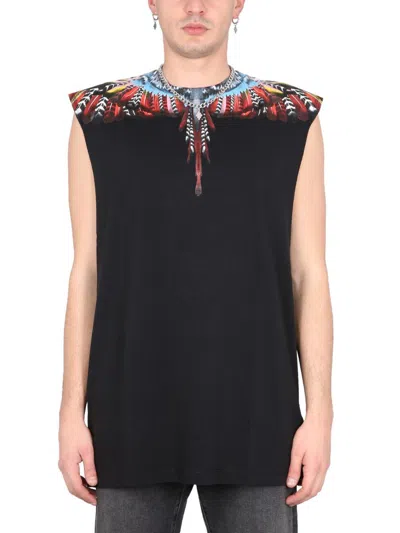 Marcelo Burlon County Of Milan Top Grizzly Wings In Black